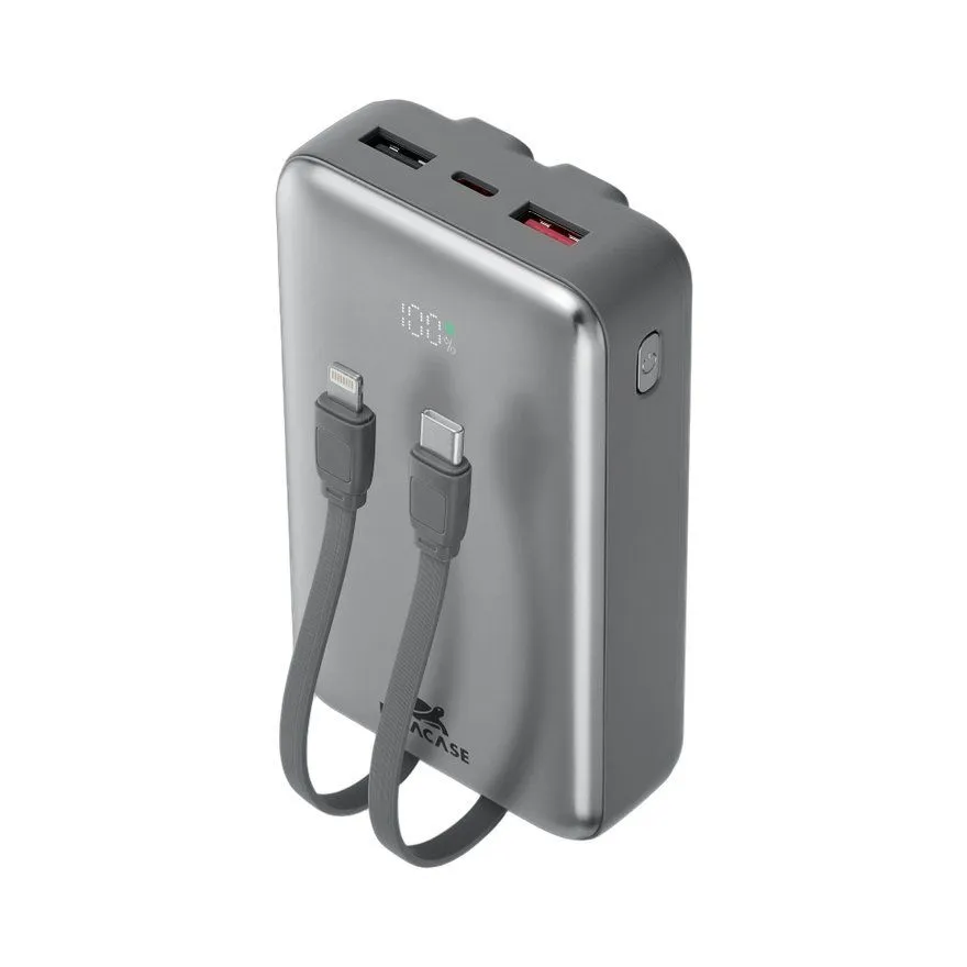 Power Bank RIVACASE 20000mAh 30W RIvaCase VA2612 C+L int. cab black