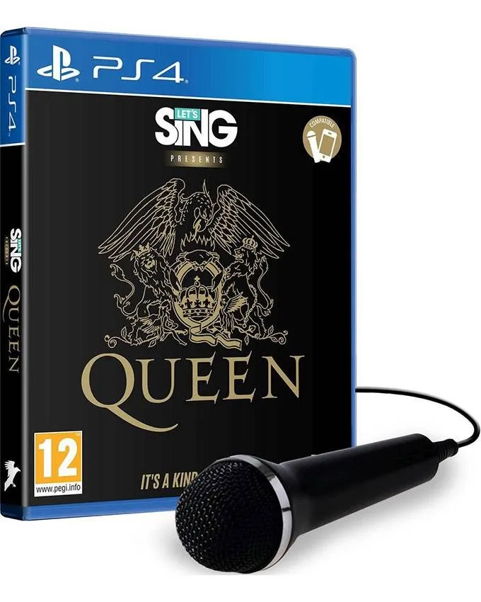 PS4 Lets Sing Queen sa mikrofonom