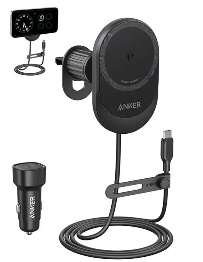 Punjač Anker MagGo Wireless Car Charger 15W