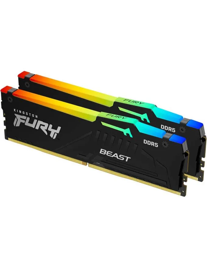 Ram memorija Kingston DDR5 16GB 5600MHz FURY Beast RGB KF556C40BBAK2-16 (2x8GB)