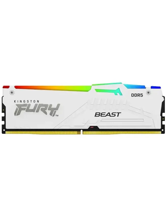 Ram memorija Kingston DDR5 32GB (2x16GB) 5600MHz Fury Beast RGB XMP KF556C40BWAK2-32 White