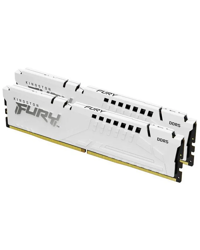 Ram memorija Kingston DIMM DDR5 32GB (2x16GB kit) 5200MT/s KF552C40BWK2-32 Fury Beast White XMP