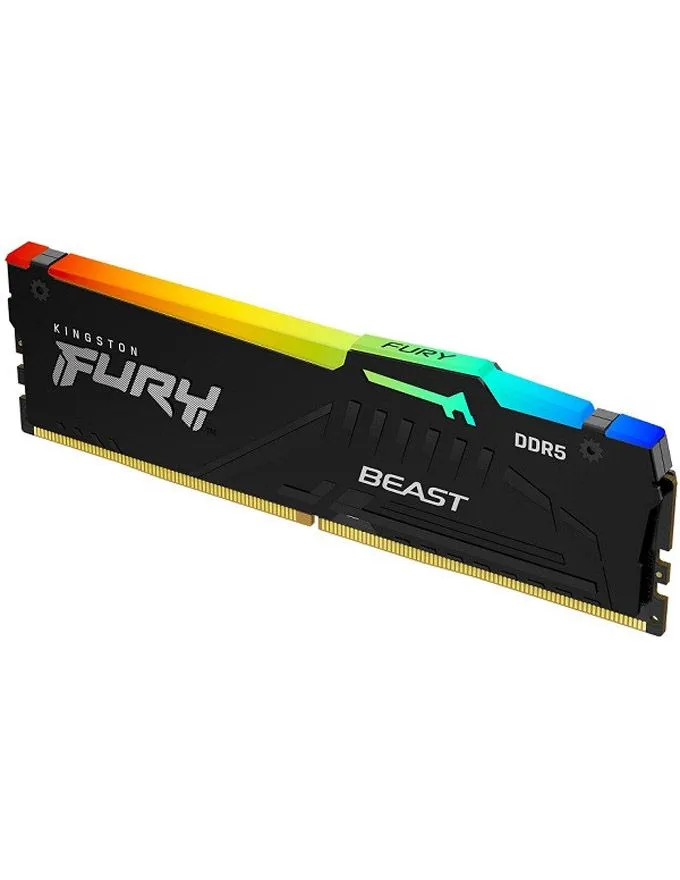 Ram memorija Kingston DIMM DDR5 32GB 6400MT/s KF564C32BBEA-32 FURY Beast Black RGB EXPO