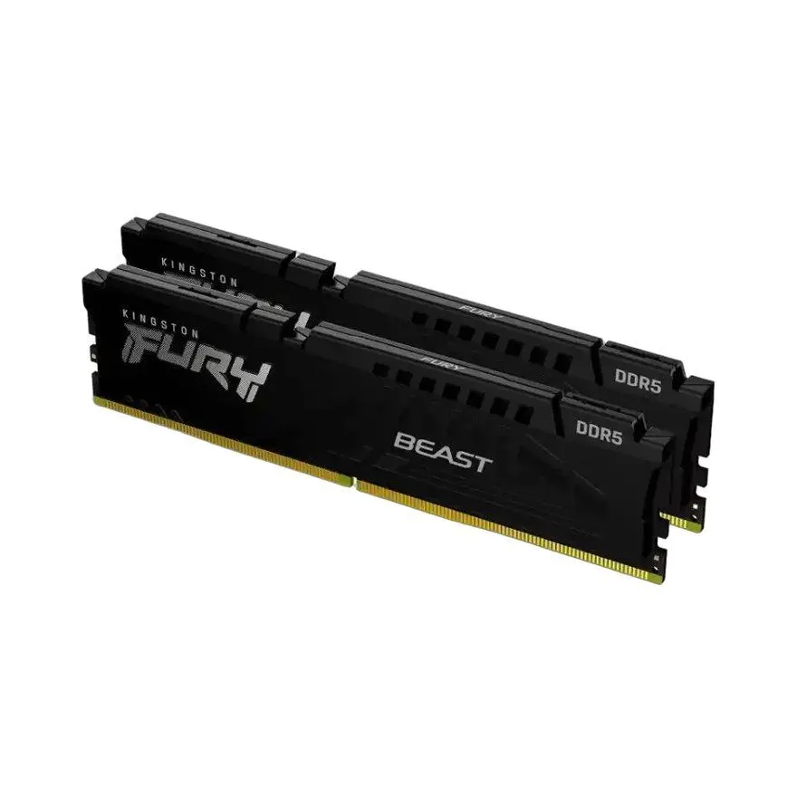 Ram memorija Kingston DIMM DDR5 64GB (2x32GB kit) 6400MT/s KF564C32BBEK2-64 Fury Beast BLack