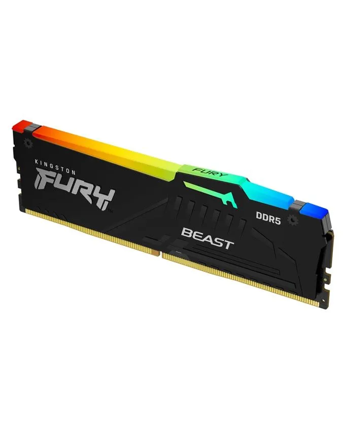 Ram memorija Kingston DIMM DDR5 8GB 5600MT/s KF556C40BBA-8 Fury Beast RGB XMP Black