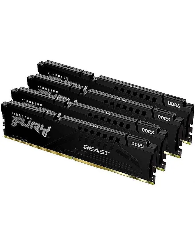 Ram memorija Kingston Fury Beast DDR5 128GB 5600MHz KF556C40BBK4-128 (4x32)