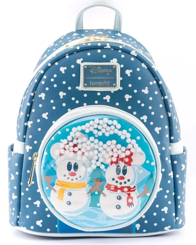 Ranac Disney Snowman Minnie Mickey Snow Globe Mini Backpack
