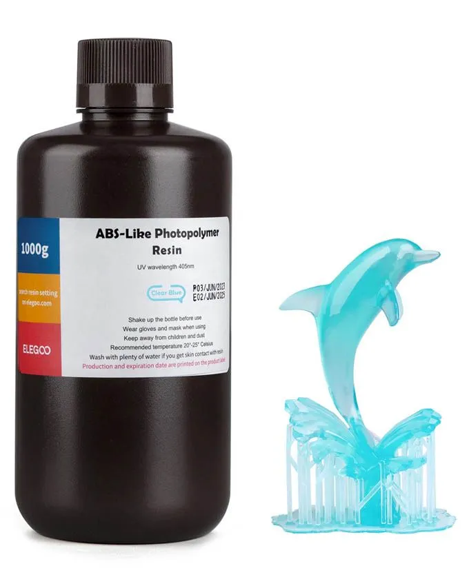 Resin Elegoo ABS Like Resin 1kg - Clear Blue