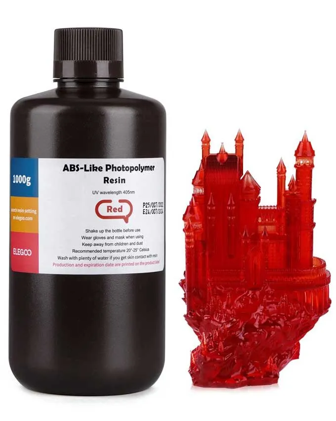 Resin Elegoo ABS Like Resin 1kg - Clear Red