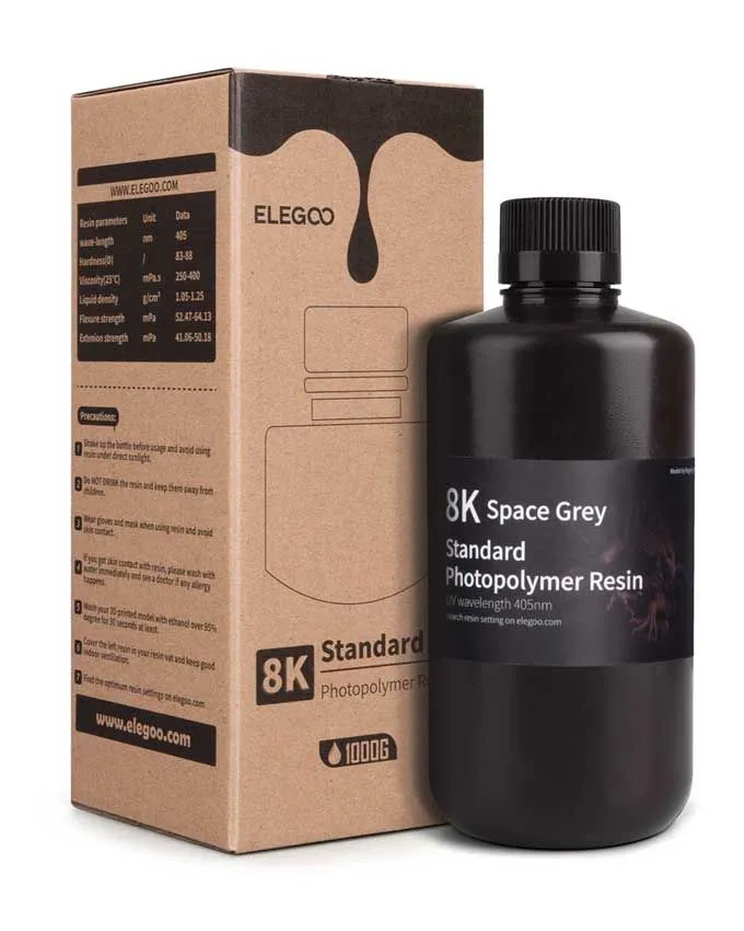 Resin Elegoo Standard 8K 1kg - Space Grey
