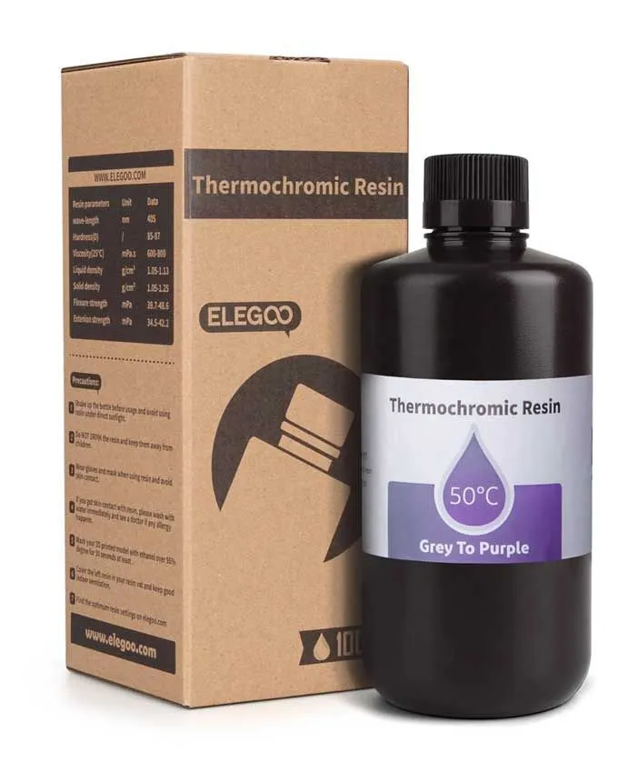 Resin Elegoo Thermochromic 1kg - From Grey to Purple