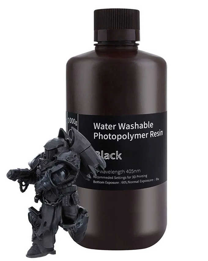 Resin Elegoo Water Washable 1kg - Black