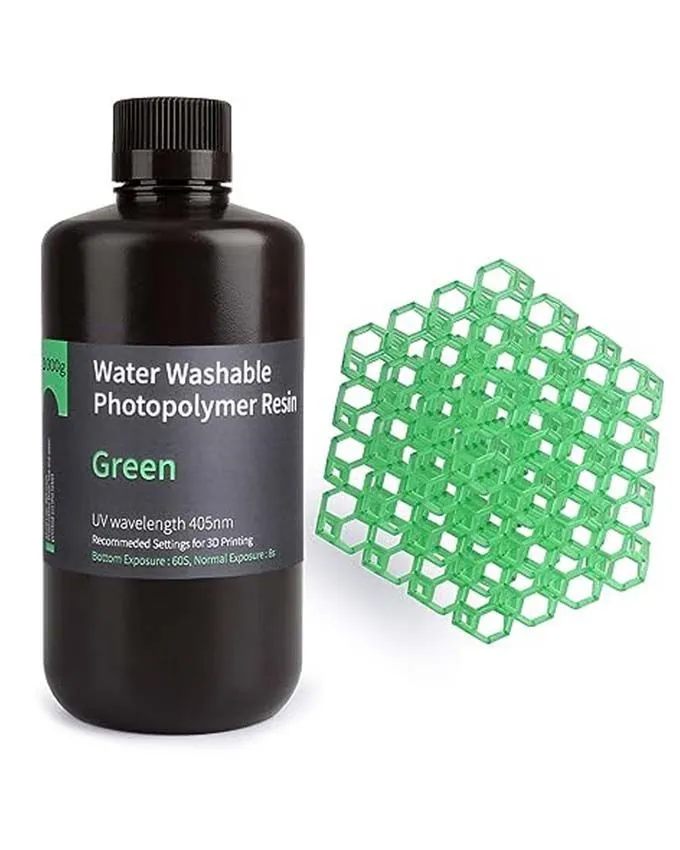 Resin Elegoo Water Washable 1kg - Clear Green