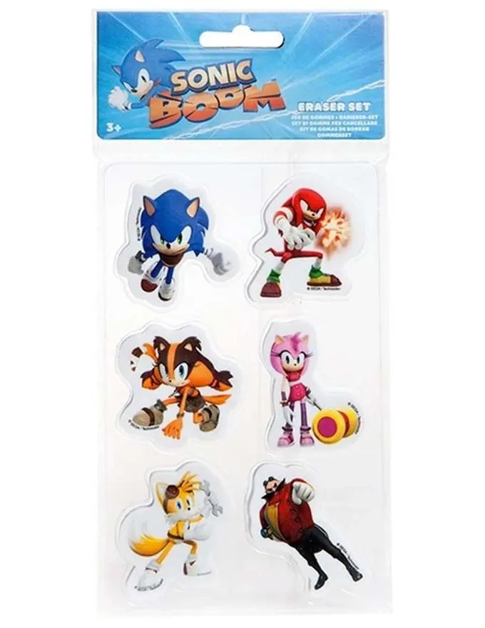 Set gumica Other Sonic Boom 6pcs eraser pack