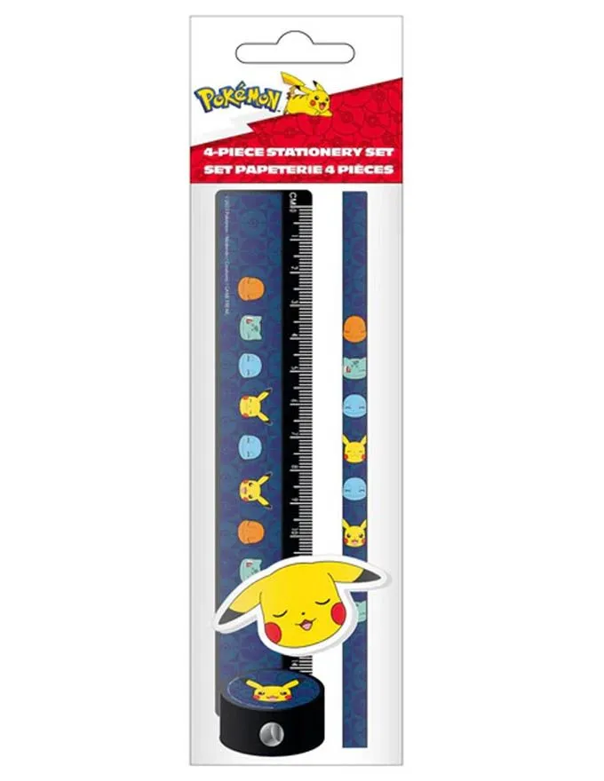 Set Pokemon - Pikachu Stationery 4 in 1 Set