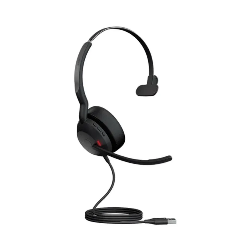 Slušalice Jabra Evolve2 50 MS Mono / Bluetooth / Bežične / ANC / Mikrofon / USB-C / USB / Black
