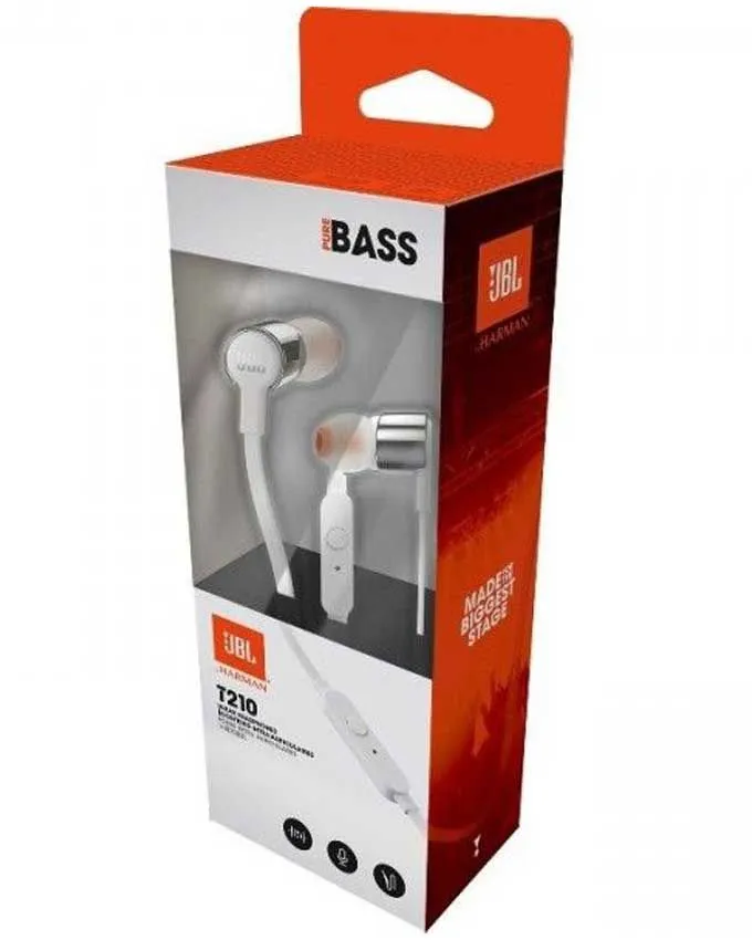 Slušalice JBL T210 Gray Bubice