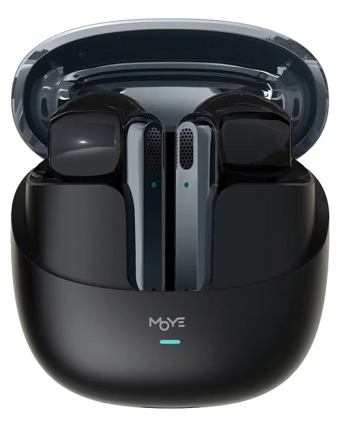 Slušalice MOYE Hype Beatz / Wireless / Bežične / Bluetooth 5.3 / Mikrofon / USB-C / Black / Bubice