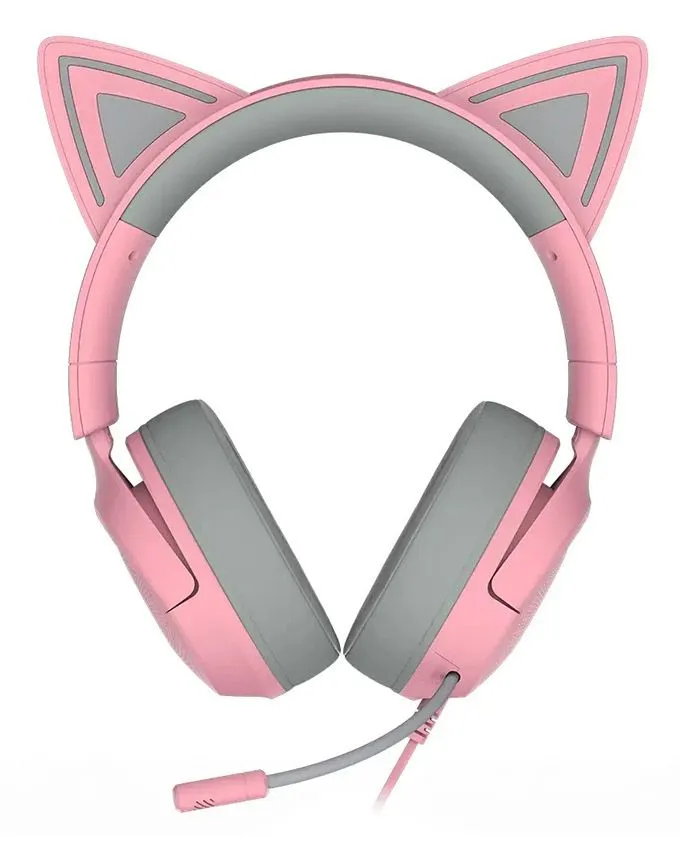 Slušalice Razer Kraken Kitty V3 X - Wired Kitty Headset for Gaming - Quartz Edition