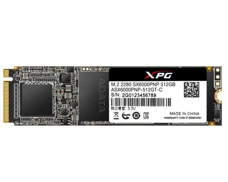 SSD ADATA 512GB M.2 PCIe Gen 3 x4 NVMe ASX6000PNP-512GT-C SSD