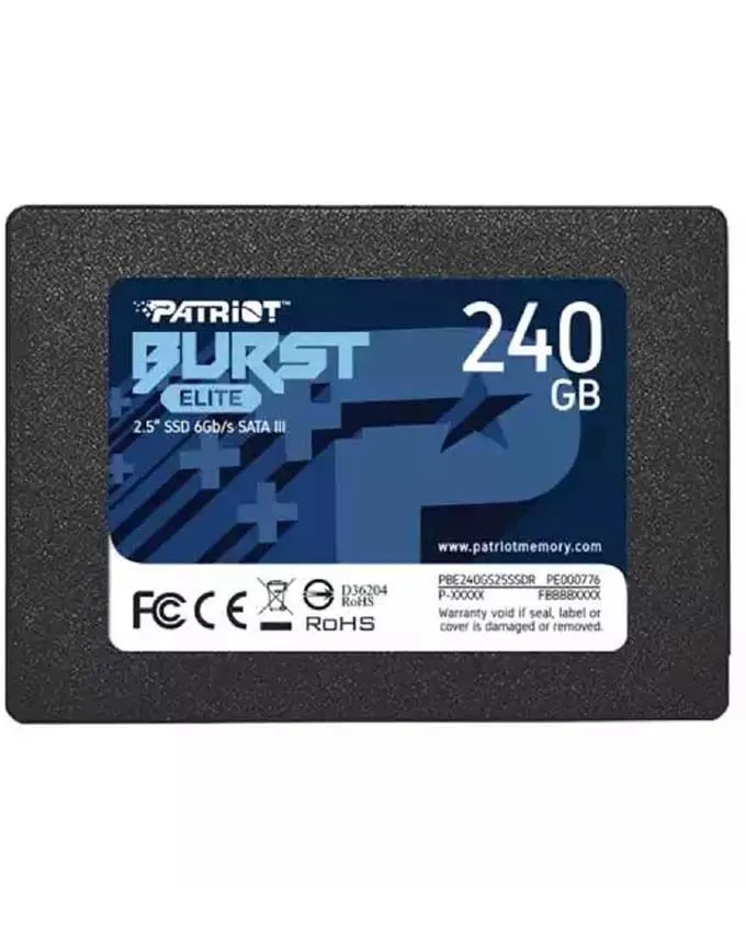 SSD Patriot 2.5" 240GB Burste Elite SATA3 PBE240GS25SSDR