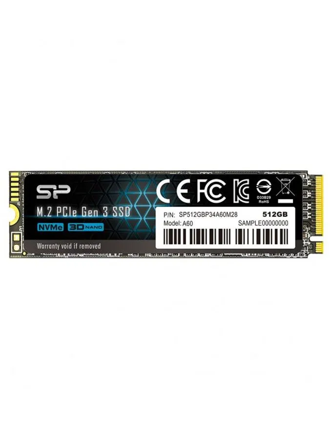 SSD Silicon Power 512GB M.2 NVMe Gen 3 A60 SP512GBP34A60M28
