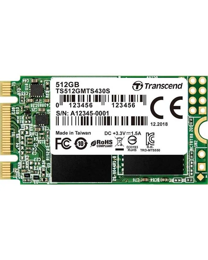 SSD Transcend 512GB M.2 SATA III TS512GMTS430S