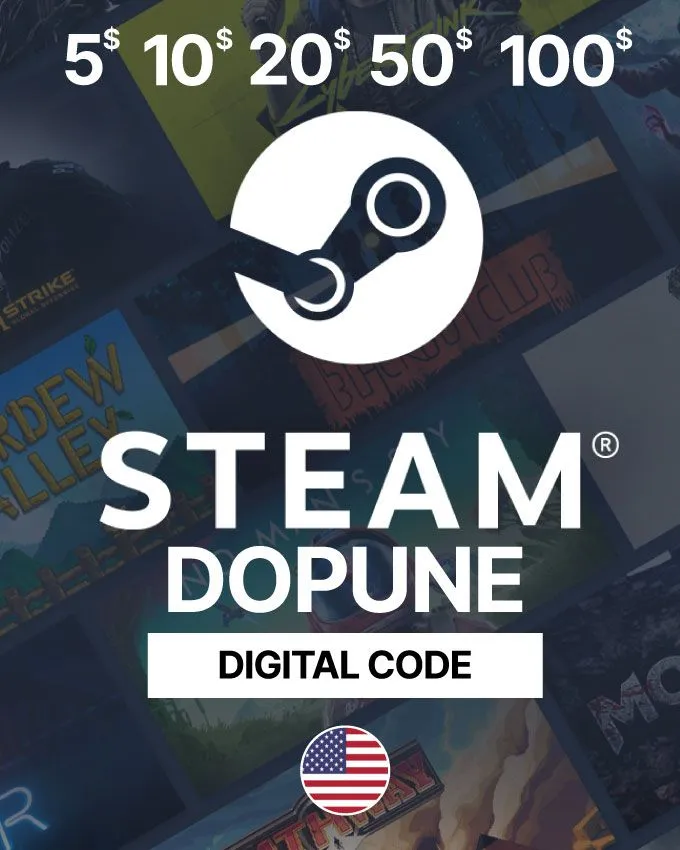 STEAM Wallet Gift Card (USD) - Digitalna dopuna