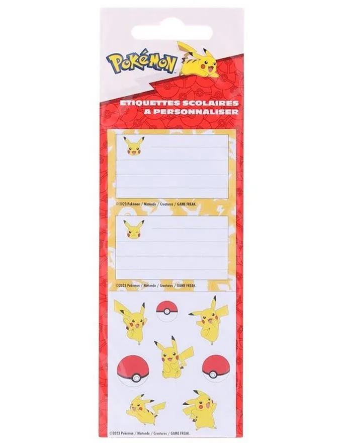 Stikeri Pokemon - Pikachu School Sticers Label