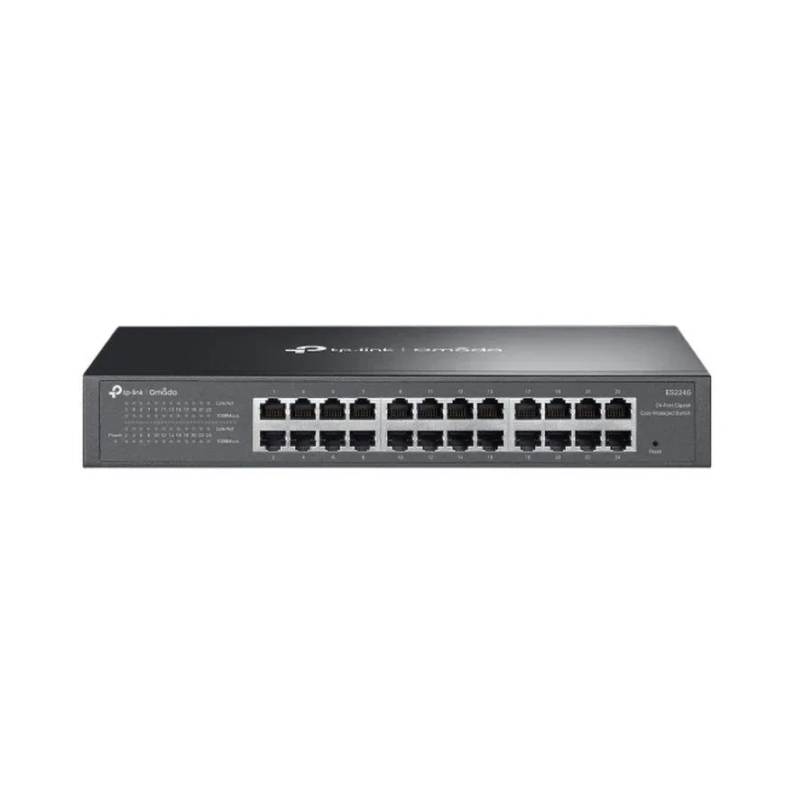 SviÄ TP-Link Omada ES224G(UN) 24-Port Gigabit Managed Rackmount Black