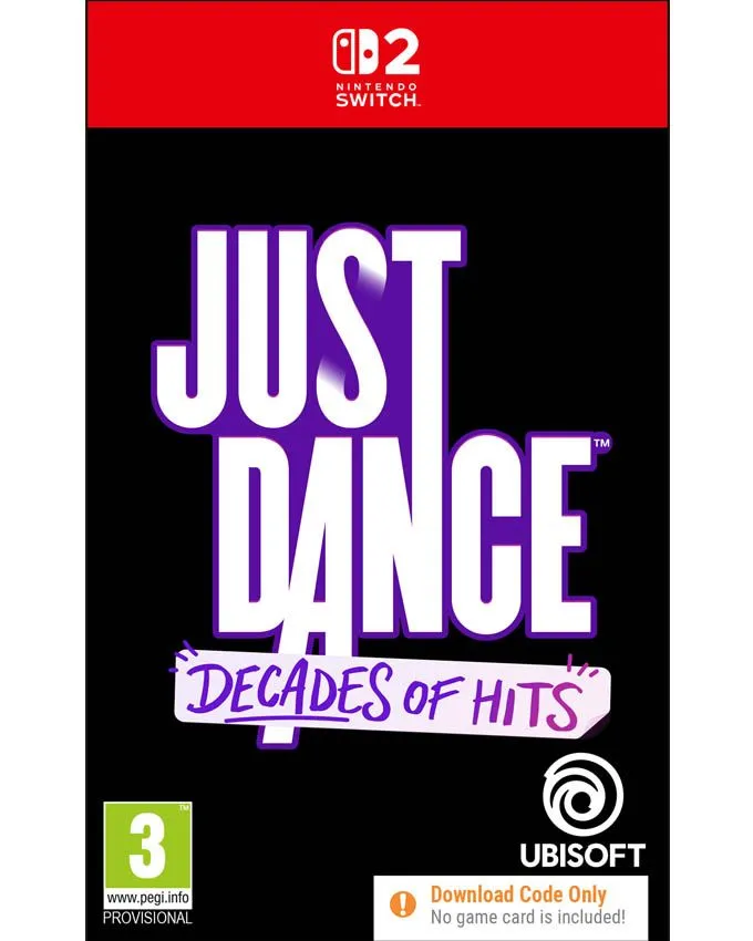 SWITCH 2 Just Dance Decades of Hits (Code in a Box)