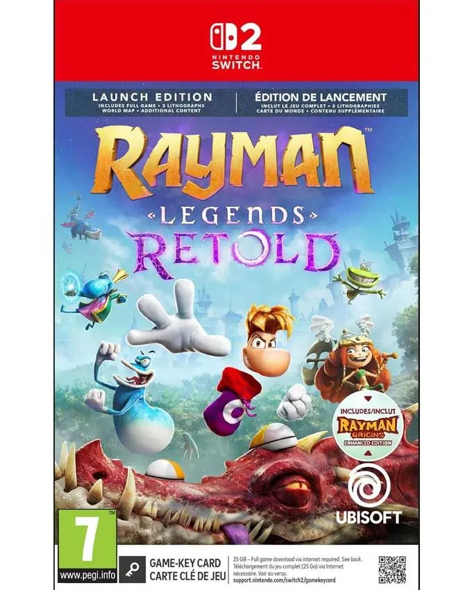 SWITCH 2 Rayman Legends Retold Launch Edition