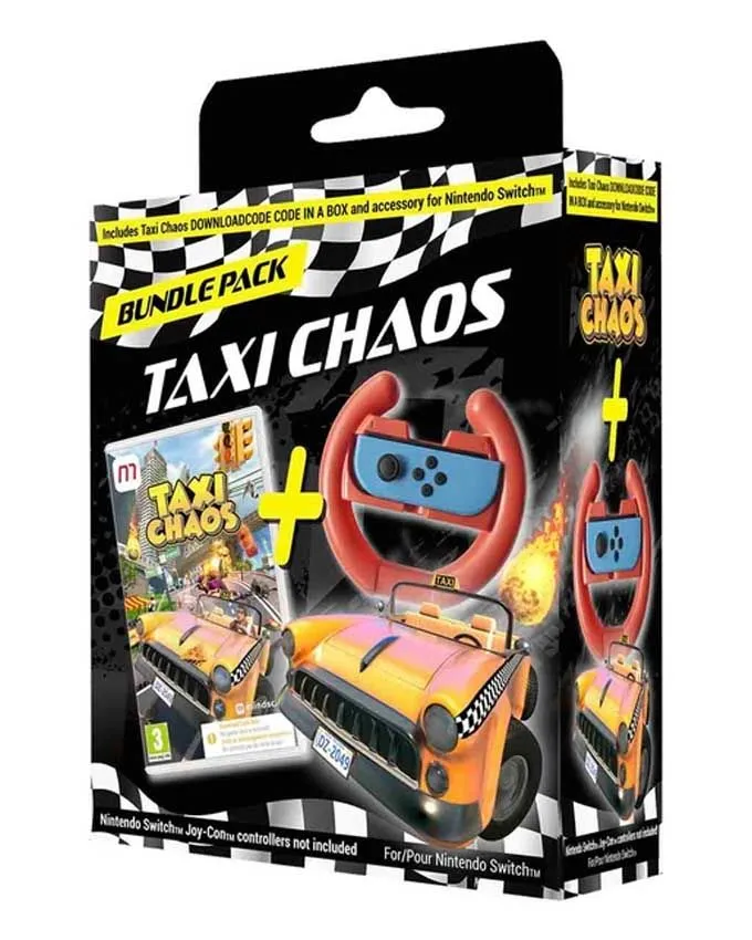 SWITCH Taxi Chaos Steering Wheel bundle (Code in a box)