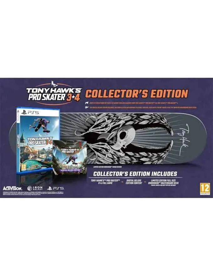 SWITCH Tony Hawk's Pro Skater 3 + 4 - Collectors Edition