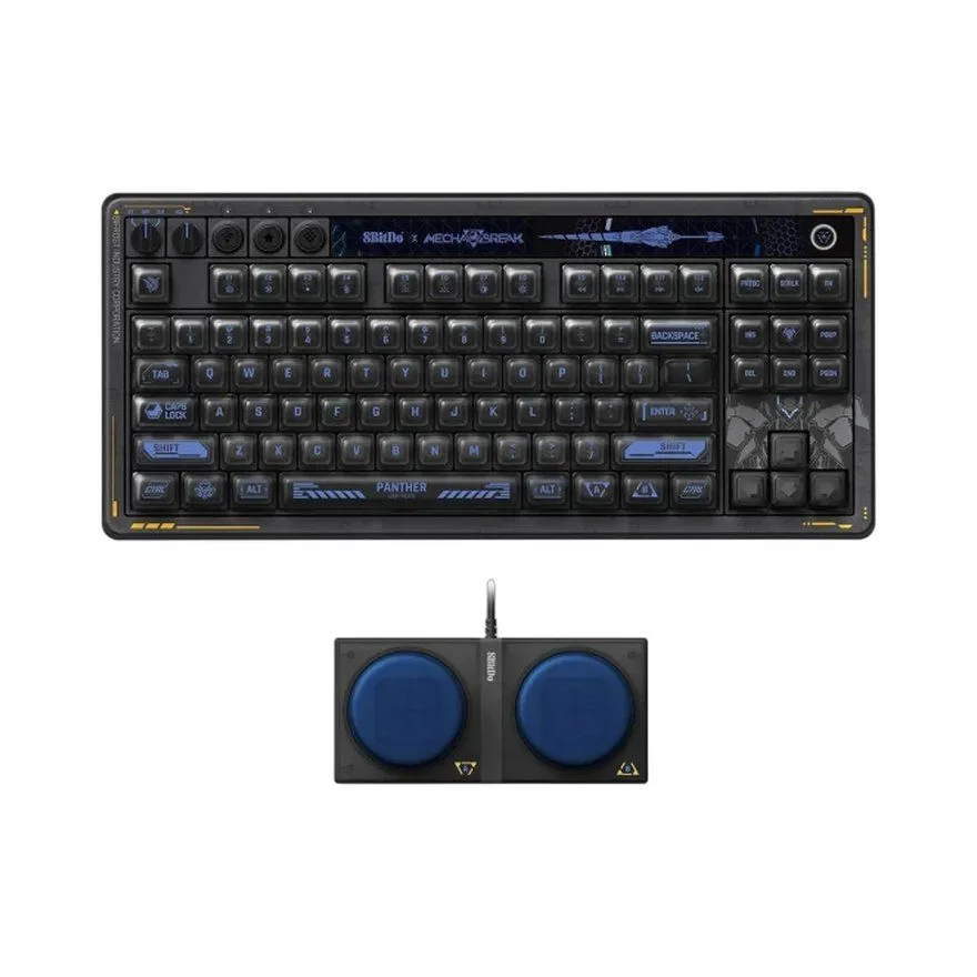 Tastatura 8BitDo Retro 87 Gaming Mehanička Bluetooth / Bežična / Wireless / Bežična / Žična RGB