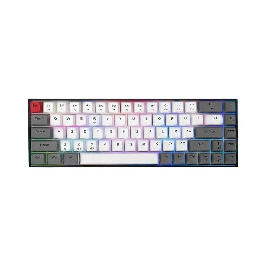 Tastatura AULA F3068 Mehanička RGB Bluetooth Gray-White