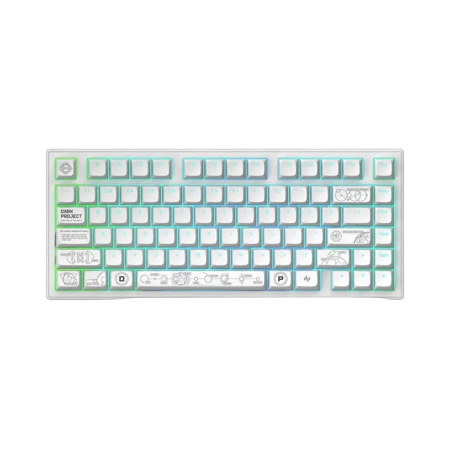 Tastatura Dark Project ALU Terra Nova R2 White Gaming Mehanička Wireless / Bežična / Bluetooth / Bež