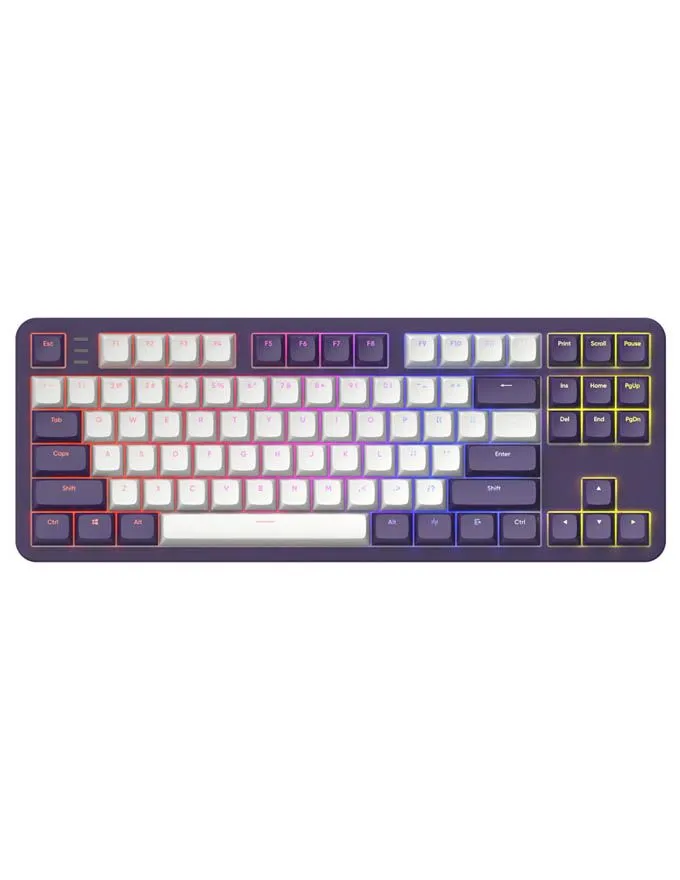 Tastatura Dark Project ALU87A Violet/White - US