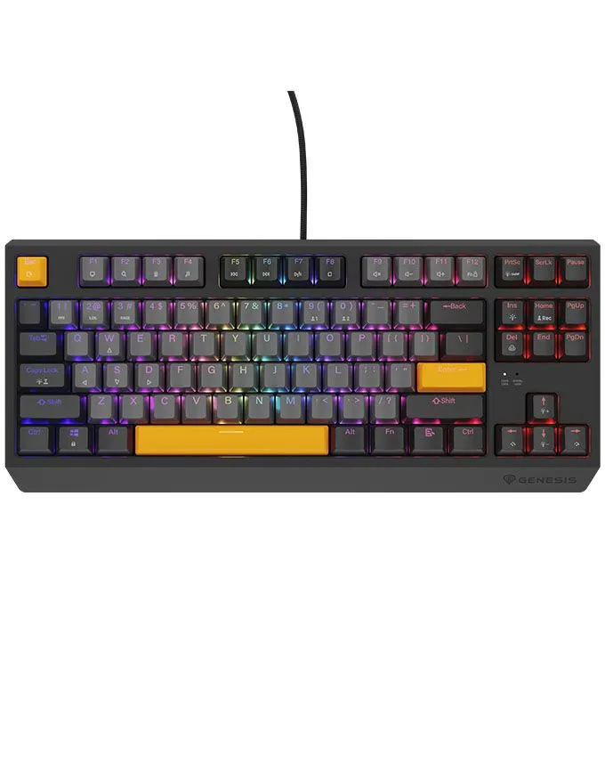 Tastatura Genesis Thor 230 TKL Mechanical Outemu Red Switch Anchor Gray Negative