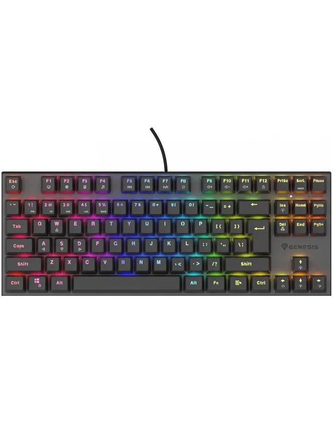 Tastatura Genesis Thor 303 TKL Black Silent switch RGB