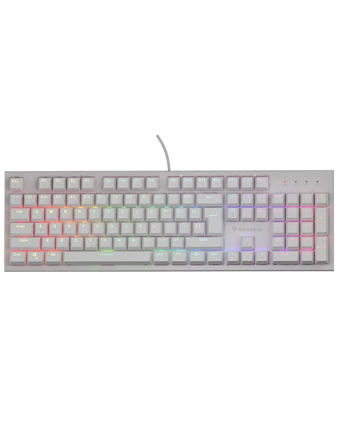 Tastatura Genesis Thor 303 White Silent switch RGB