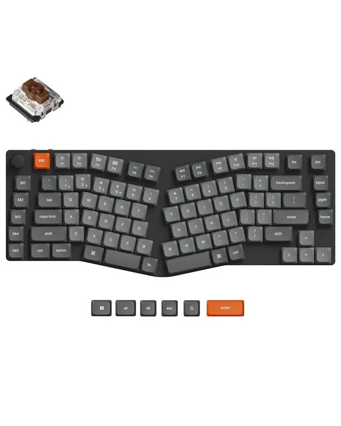 Tastatura Keychron K15M-A3 75% (Alice layout) Brown Switch - Black