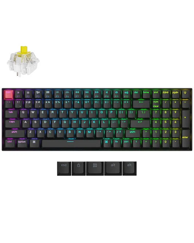 Tastatura Keychron K4 (K4X-B4) QMK Wireless / 96% / Banana Switch / Black