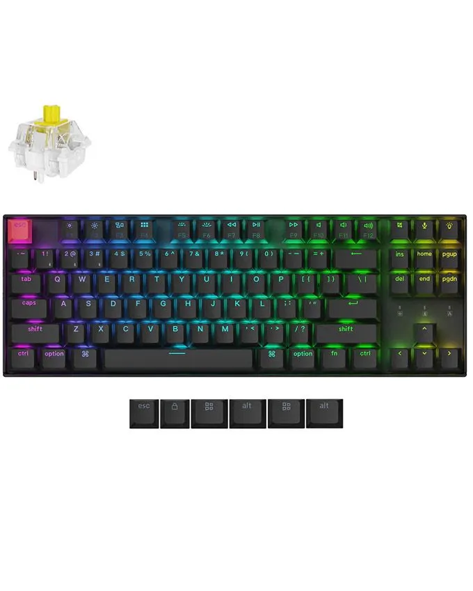 Tastatura Keychron K8 (K8X-B4) QMK Wireless / 80% / Banana Switch / Black