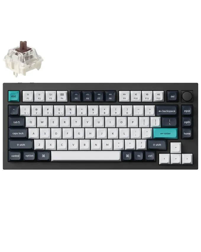 Tastatura Keychron Q1M-M3 75% Brown Switch - Carbon Black