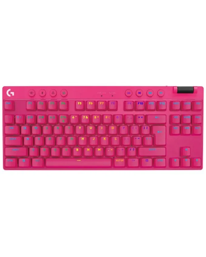 Tastatura Logitech G PRO X TKL Lightspeed Wireless Tactile US Pink