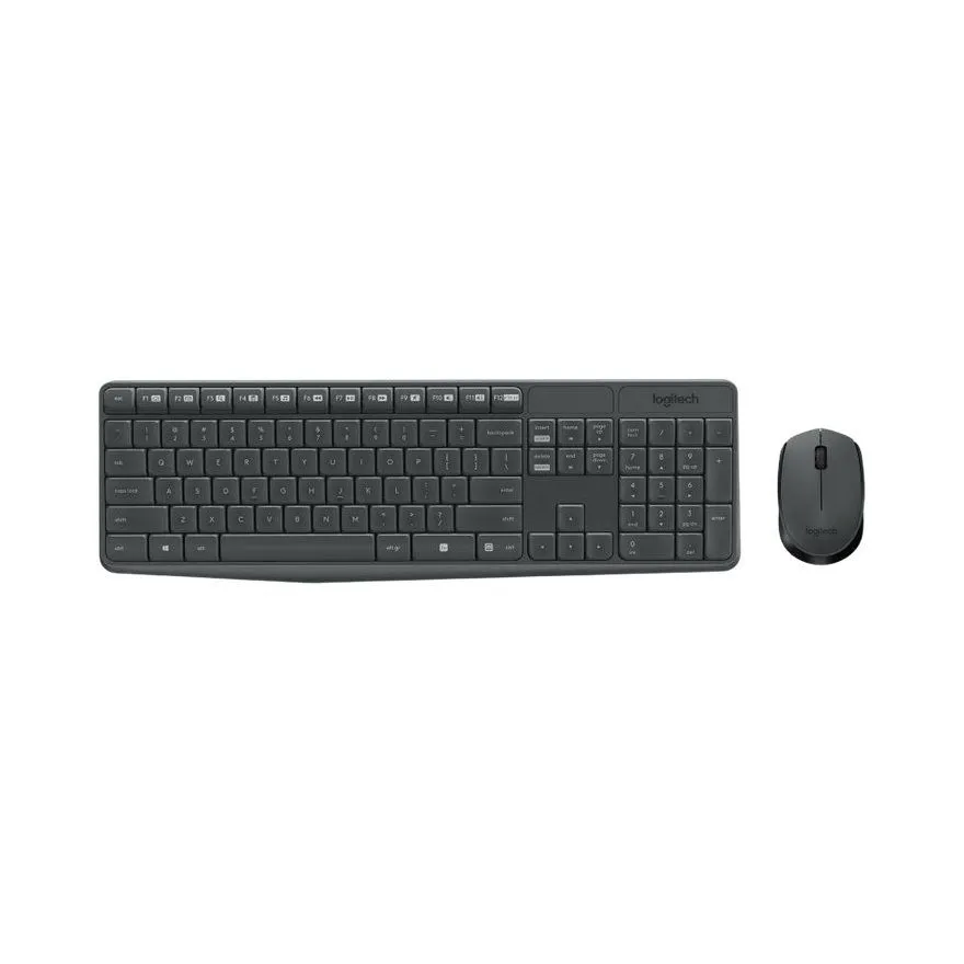 Tastatura Logitech MK235 Wireless Combo US Black/Grey