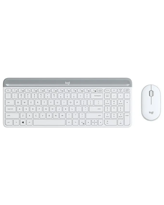 Tastatura + miš Logitech MK470 Wireless Slim US White