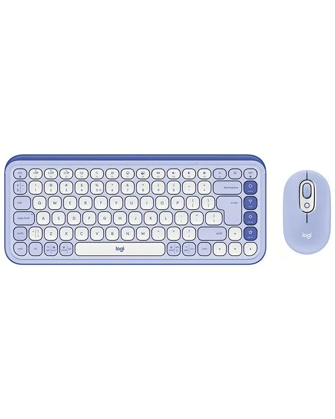 Tastatura + miš Logitech POP Icon Combo Wireless US Purple