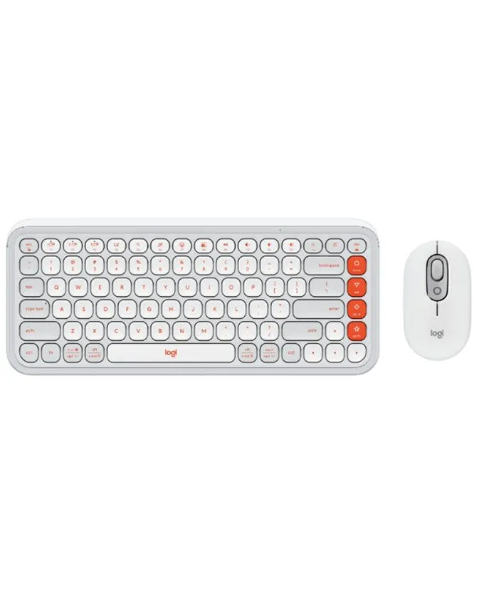 Tastatura + miš Logitech POP Icon Combo Wireless US White